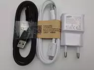 Оригинални адаптер, USB кабел, слушалки Samsung с гаранция
