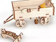 3D механичен пъзел Ugears ремарке за трактор