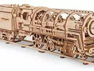 3D механичен пъзел Ugears локомотив с тендер
