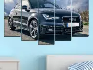 Декоративно пано за стена от 5 части със спортно Audi - HD - 5