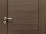 Алуминиева врата за баня, цвят Орех