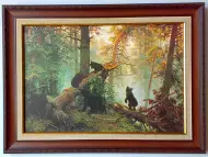 Утро в боровата гора, Иван Шишкин, картина