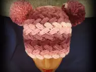 Детски плетени шапки различни цветове