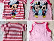 Minnie и Mickey MOUSE детски тениски за ръст 80см - Мики и М