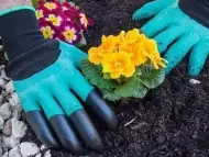 Нови специални градинарски ръкавици с пластмасови пръсти
