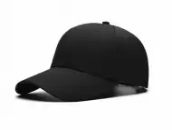 Черна бейзболна шапка с козирка унисекс