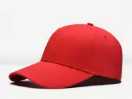 Червена бейзболна шапка с козирка, унисекс
