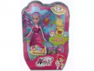 Кукла Уинкс с лилава коса и с домашен любимец Winx