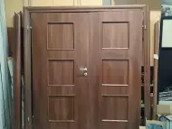 Портална врата - двукрила с каса плътна за отвор 190 210