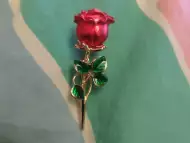 Модна брошка Червена Роза