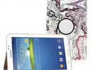 Кожен Калъф За Таблет Samsung Galaxy Tab 3 - 7 инча - Карта