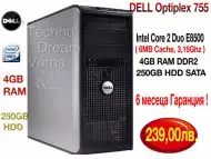 Двуядрен компютър Dell Optiplex 755 - Intel Core 2 Duo E8500