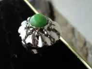 модел 182 Сребърен пръстен с зелен перидот