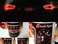 Чаша Audi Mileage Black Edition с името ви в регистрационна