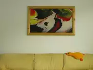 Авторска абстрактна картина Sovende hund - 100 х 62 см.