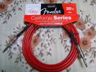 Fender instrument cable red 6m.20ft.new.