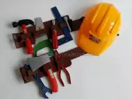 Комплект инструменти на колан с каска - оранжев