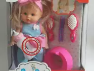 Детска играчка Говорещо бебе с аксесоари - момиче