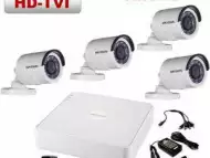 ПРОМОЦИЯ Комплект за видеонаблюдение HDTVI с 4 външни камери