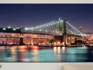 Картина пано за стена от 1 част с изглед от Бруклинския мост