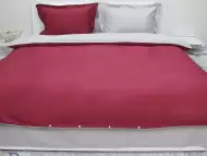 Спален комплект памучен сатен двуцветен