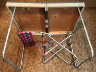 Сгъваем къмпинг сет: маса със стол за пикник (куфар)