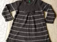 Детска плетена рокличка - блузон на Benetton