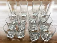 Комплект стъклени чаши - 16 части