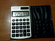 Olympia LCD 1110 джобен калкулатор с калъф - сребрист