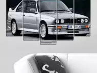 Декоративно пано за стена от 5 части - BMW M3 Evolution от 1