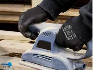 Работни ръкавици топени в полиуретан