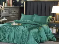 Soft Green Висококачествен Спален Комплект от Сатен 4 Части