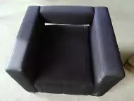 Фотьойли - кресла текстилна тъмно синя дамаска 6бр