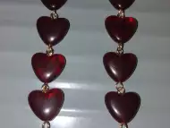 Асиметрични обеци Червени сърца