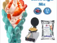 Суха смес за сини гофрети Smurfs bubble waffle