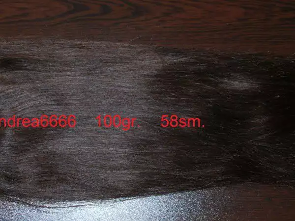 Опашки от 100 естествена коса 100гр., 58см.