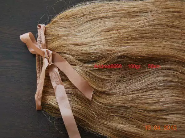 Опашки от 100 естествена коса 100гр., 58см.