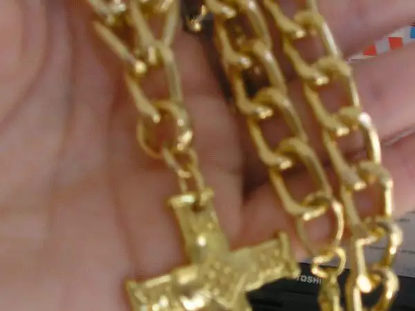 1. Снимка на Позлатен ланец с кръст - нов Промо.