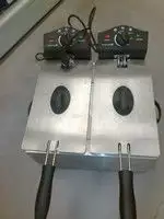 1. Снимка на Фритюрници на ток и газ двойка 2х3литра професионални за рес