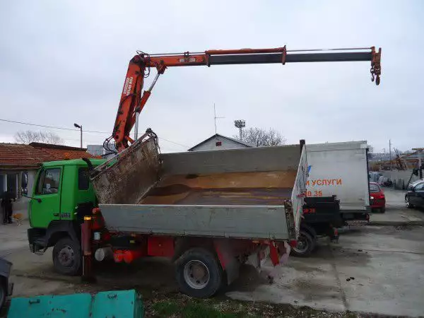 Камион до 6т. с КРАН до 8м.изхвърляне извозване на отпадъци