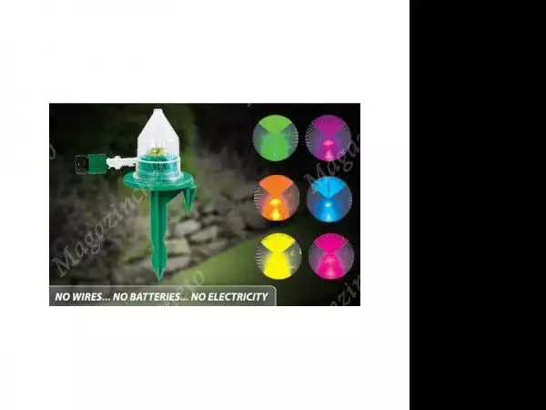 4. Снимка на Градински разпръсквач светещ в 6 цвята