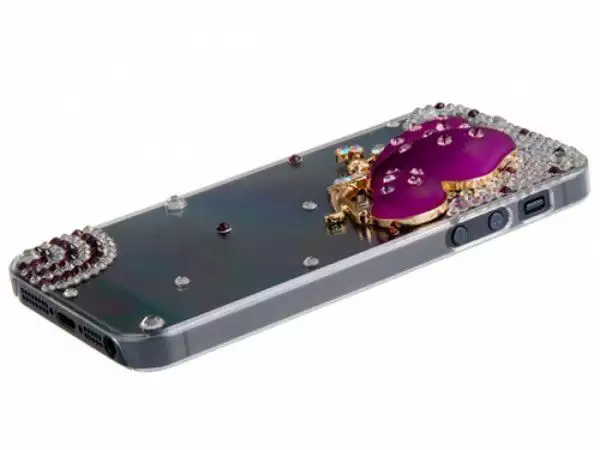 Пластмасов калъф за iPhone 5 5s с камъни