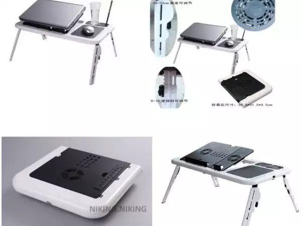 2. Снимка на Маса за лаптоп с вграден охладител E - table