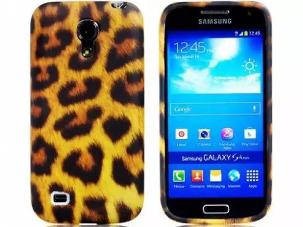 1. Снимка на Силиконов калъф за Samsung Galaxy S4 - mini с леопардова щампа