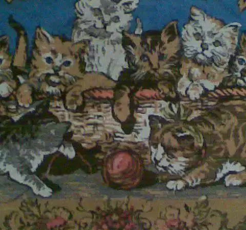 2. Снимка на Продавам стара картина с котета