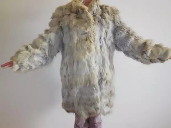кожено палто от лисица