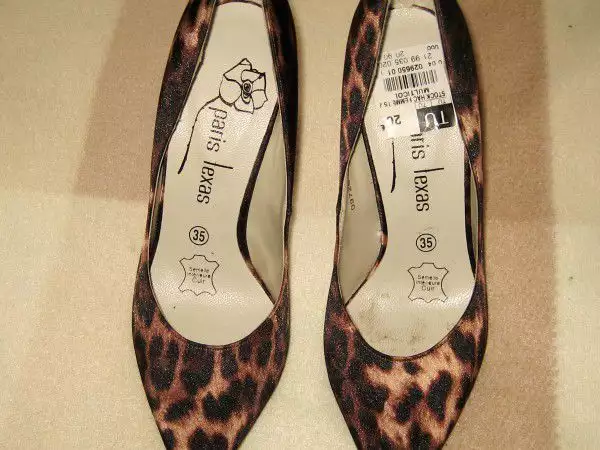 2. Снимка на Нови Сатенени тигрови обувки с кожена стелка