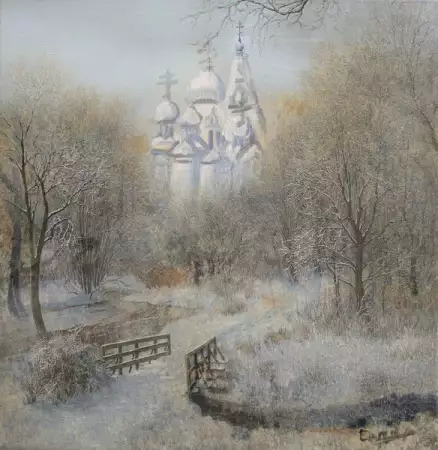 1. Снимка на Маслена картина Зима
