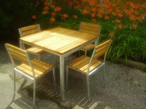 Здрав градински стол, градински тръбни мебели столове маси