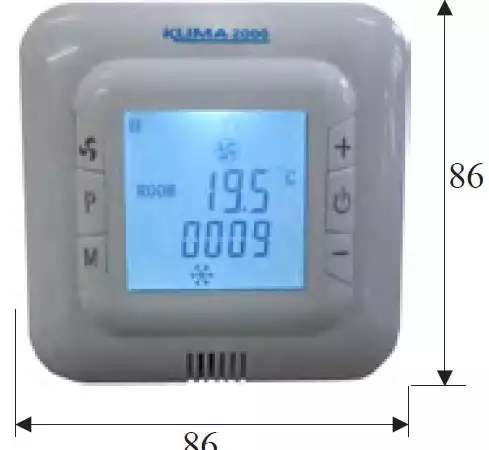 5. Снимка на UN - 01 PRG термостат за управление на вентилаторни конвектори